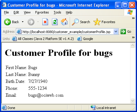 Customer Profile for Bugs