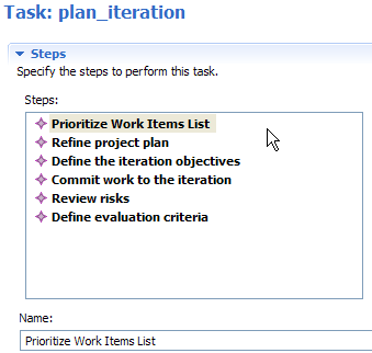 Plan Iteration Steps