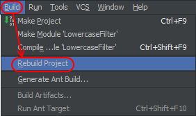 Figure 6a: Rebuild Project