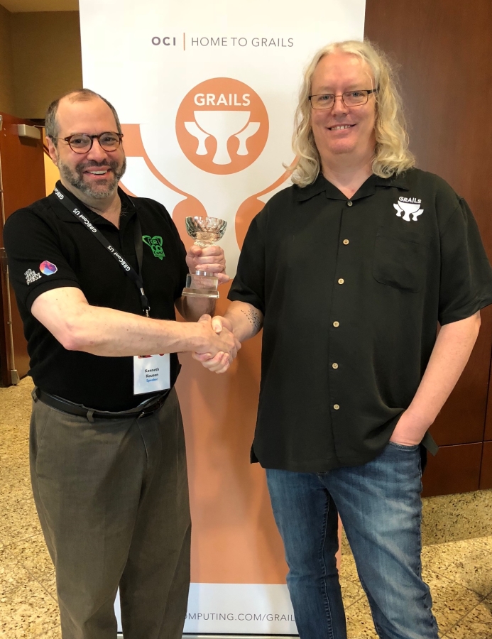 Jeff Scott Brown and Ken Kousen: 2018 Grails Rock Star Award