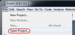 Idea open Project
