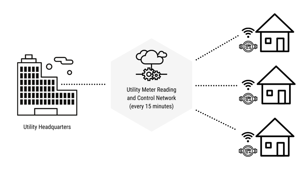 Figure 5. Electric utility with smart meters