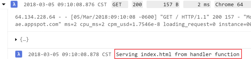 Log entries