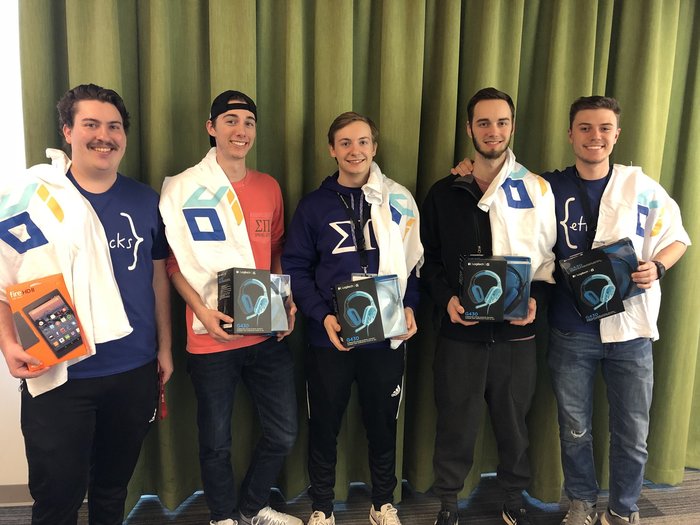 Congratulations to SIUe Sigma Pi team of sophomores for winning the title for Best Game! Their 2D space shooter game, 