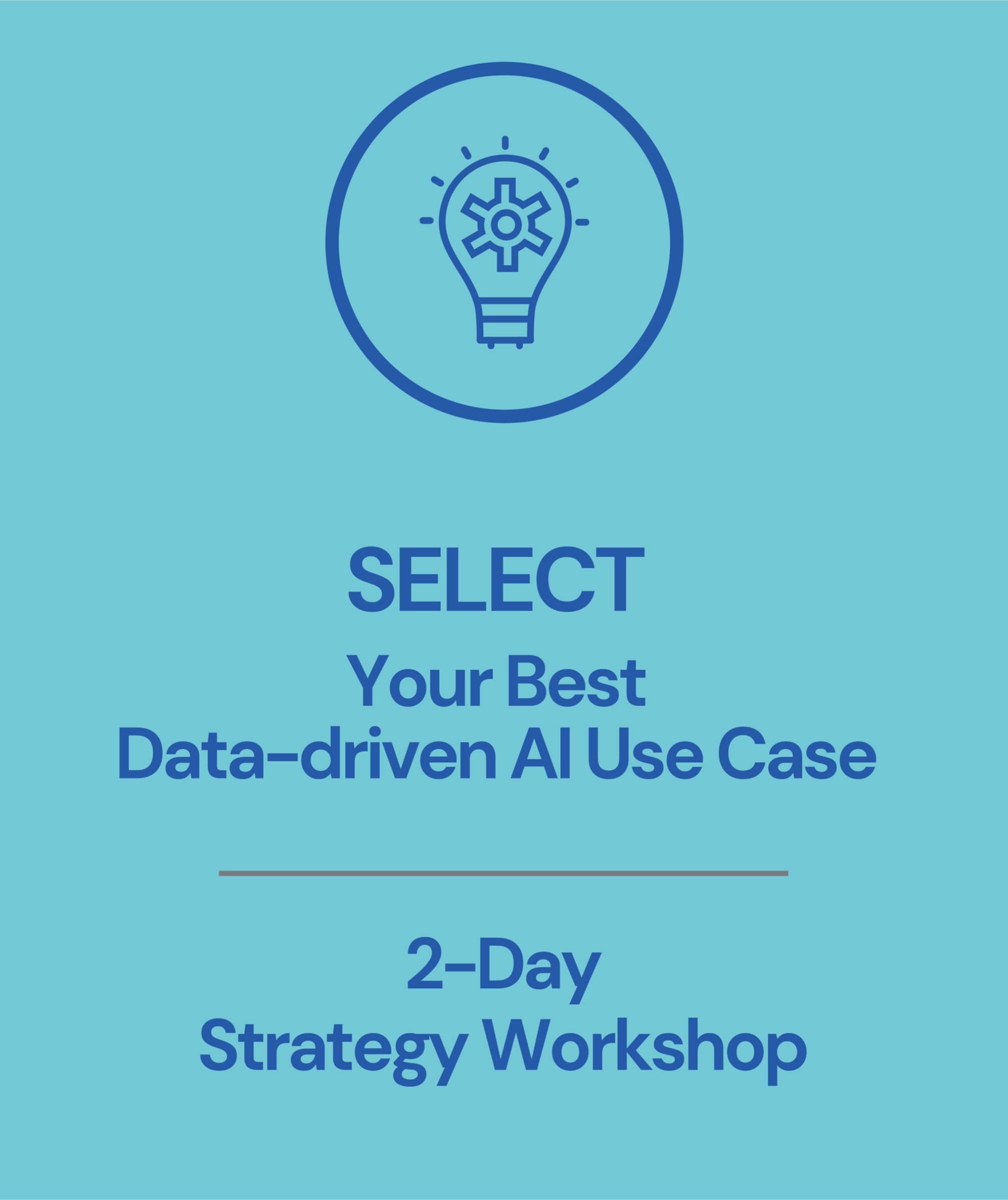 Select your best data driven AI use case